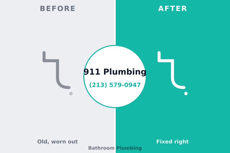 Before and after: plumbing repair Marysville, MI